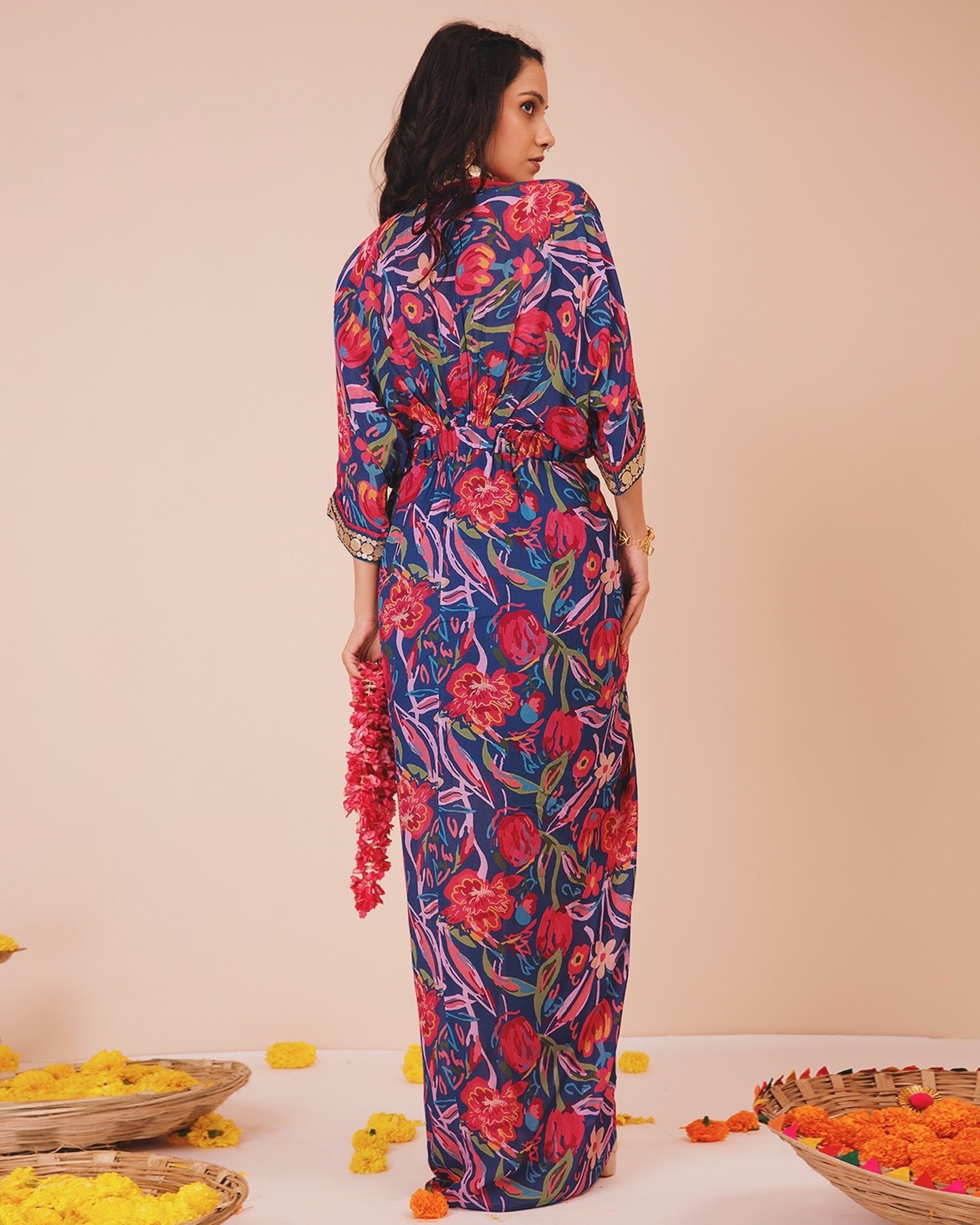 Rose Cowl Dress