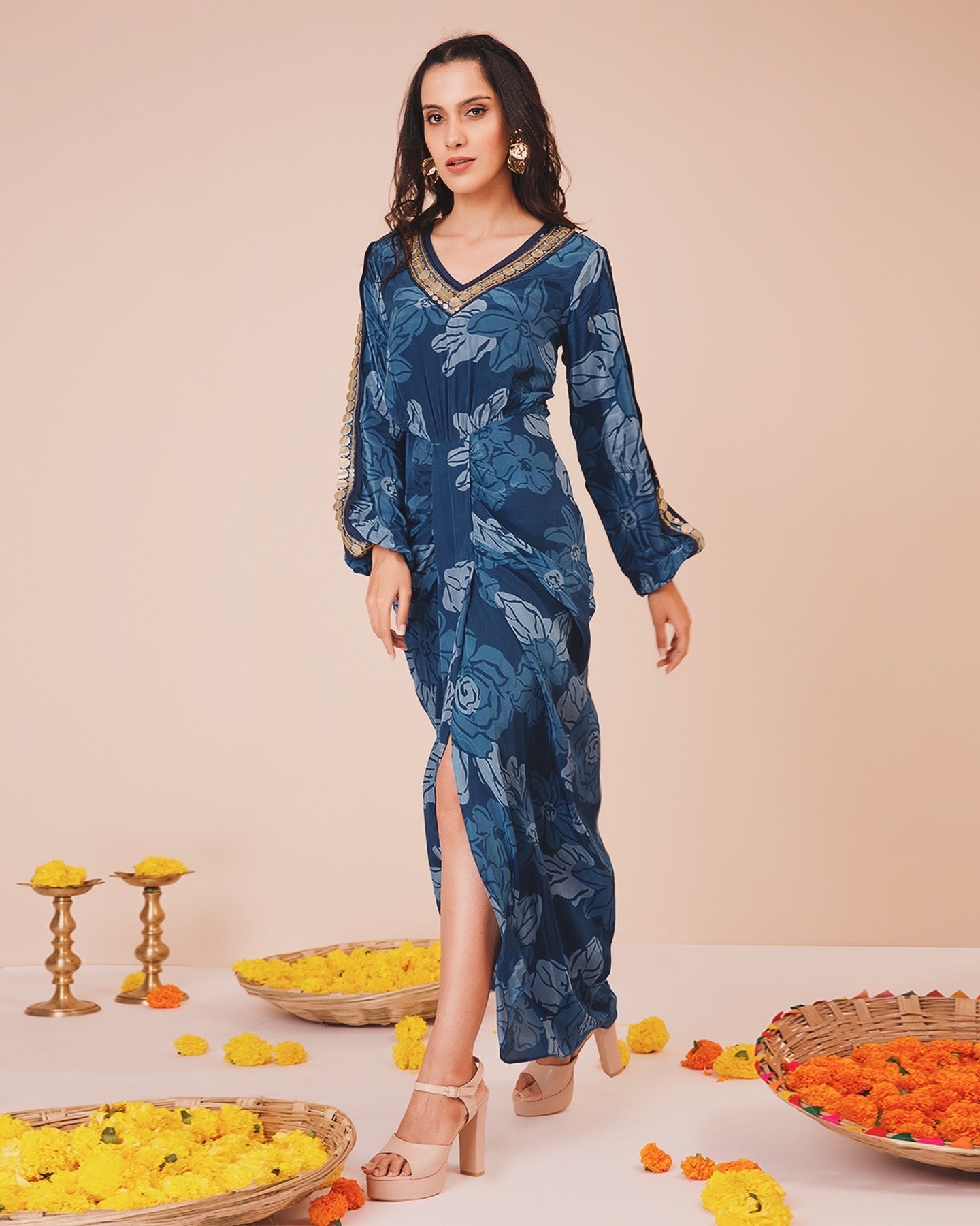 blue celtic dress Celtic goddess dress