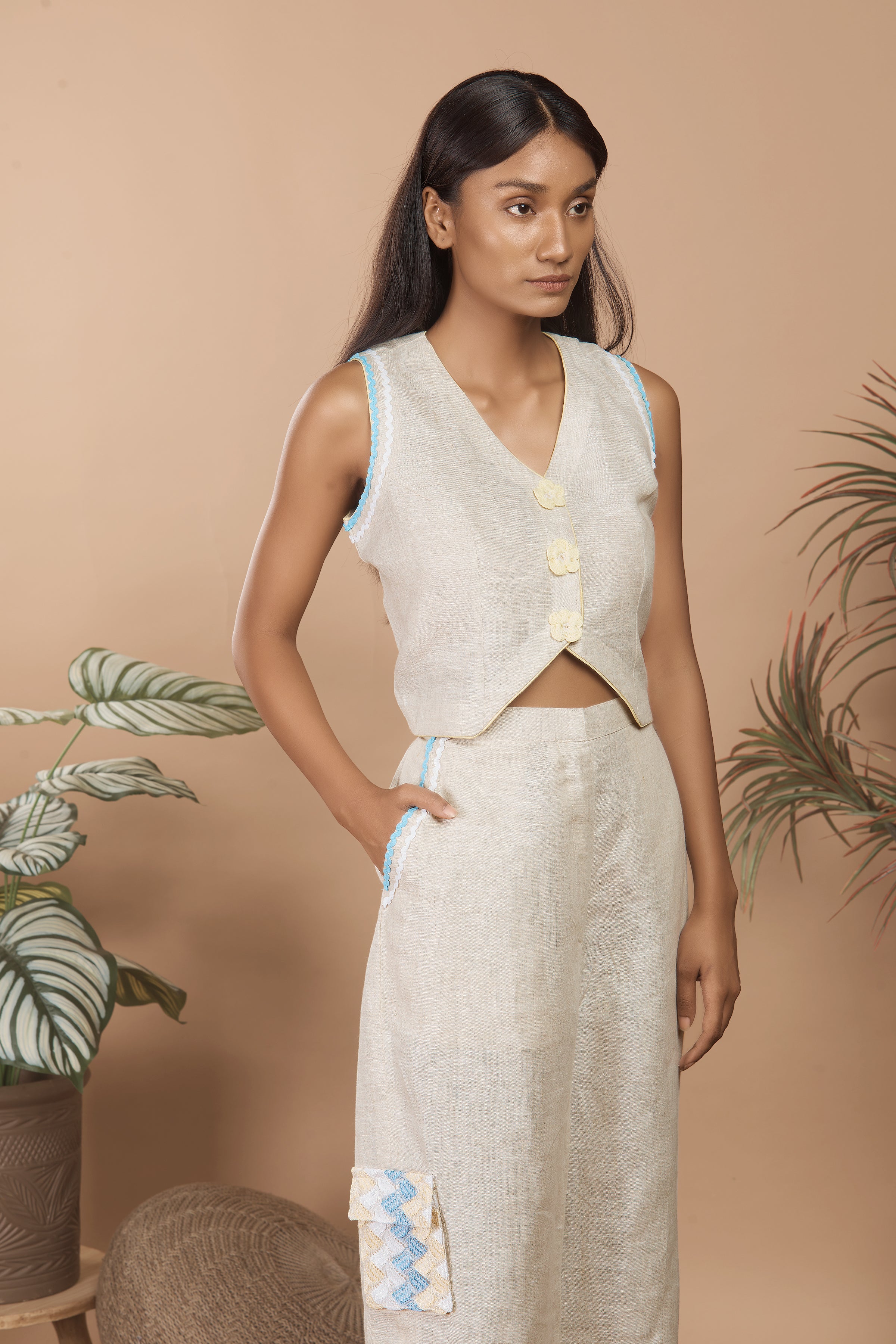 Waistcoat Style Co-ord Set