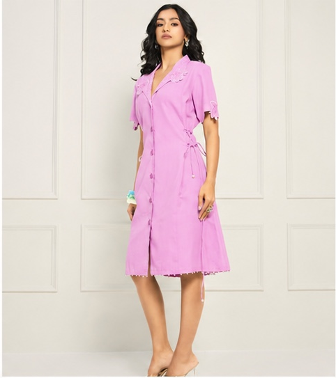 Gunjan Ladha in Elara Dress - Powder Blue
