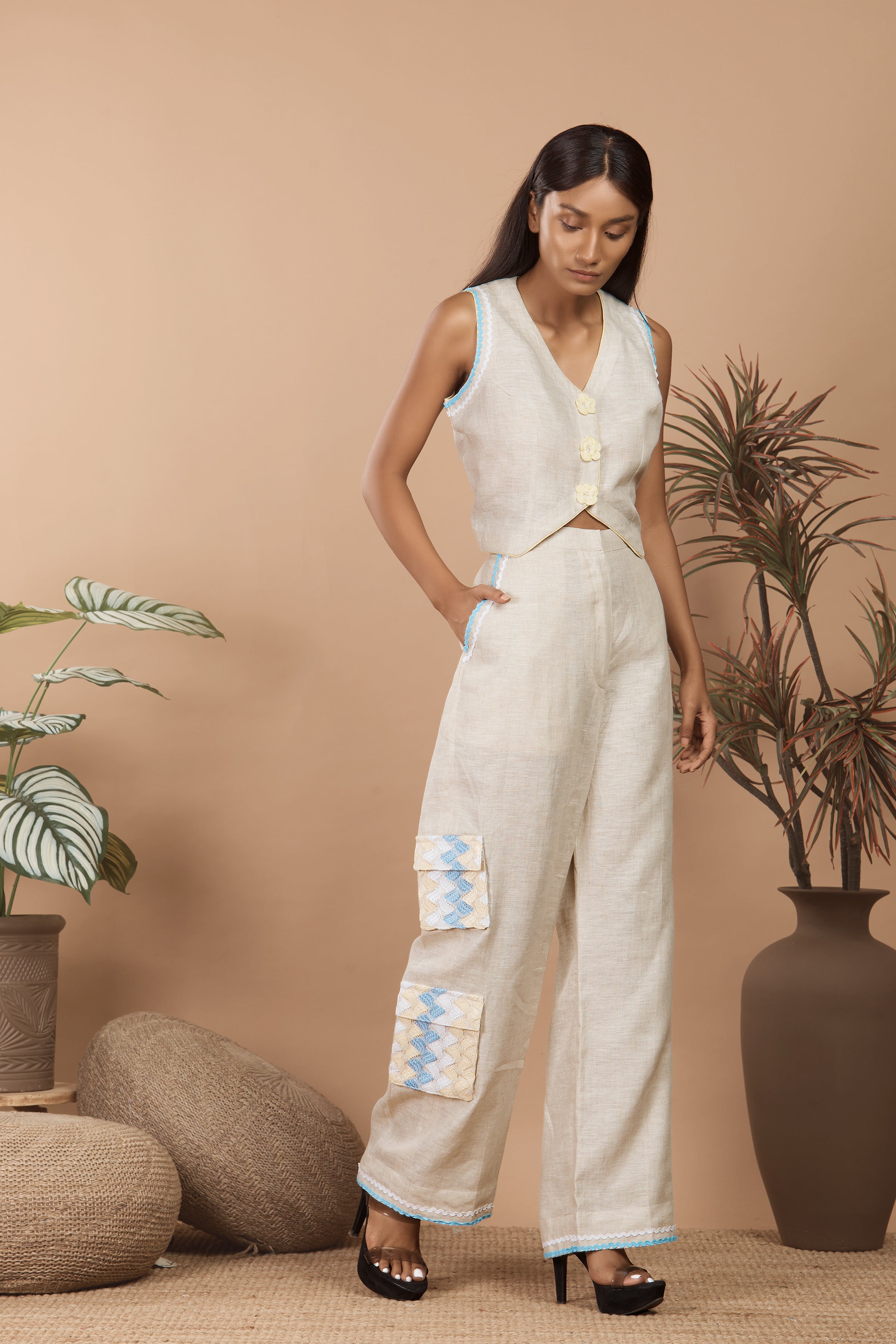 Waistcoat Style Co-ord Set