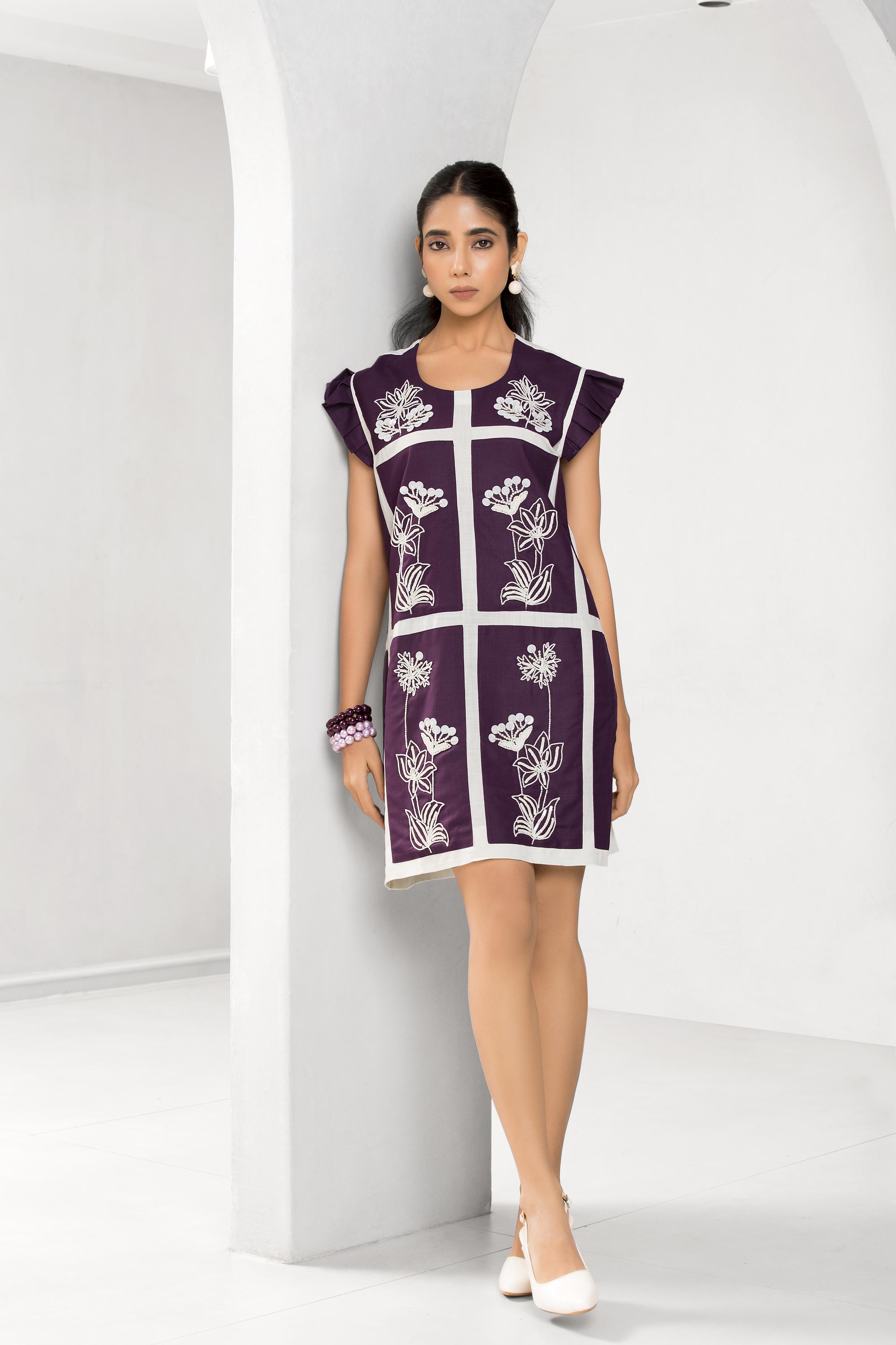 Plum Paradise Short Dress