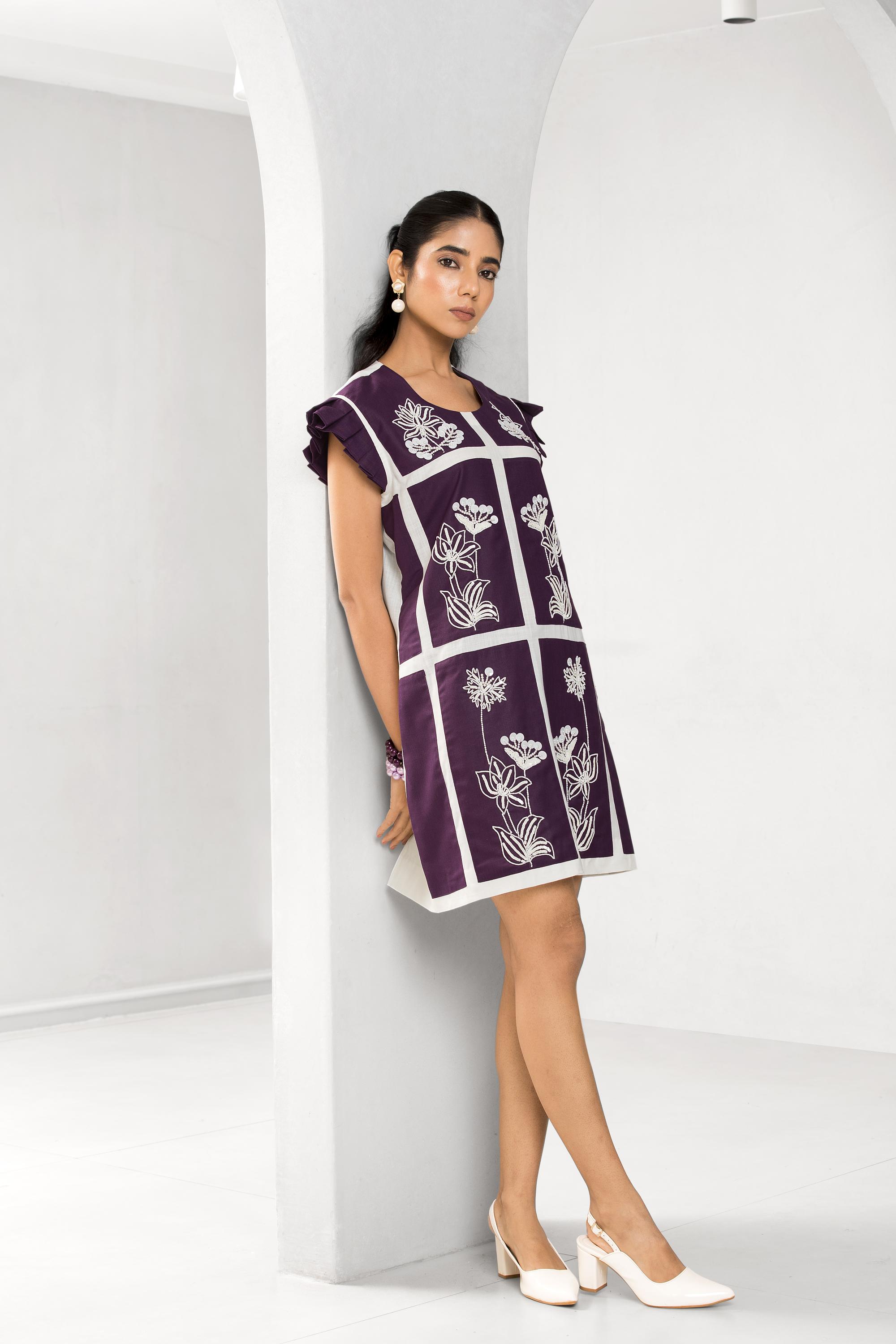 Plum Paradise Short Dress
