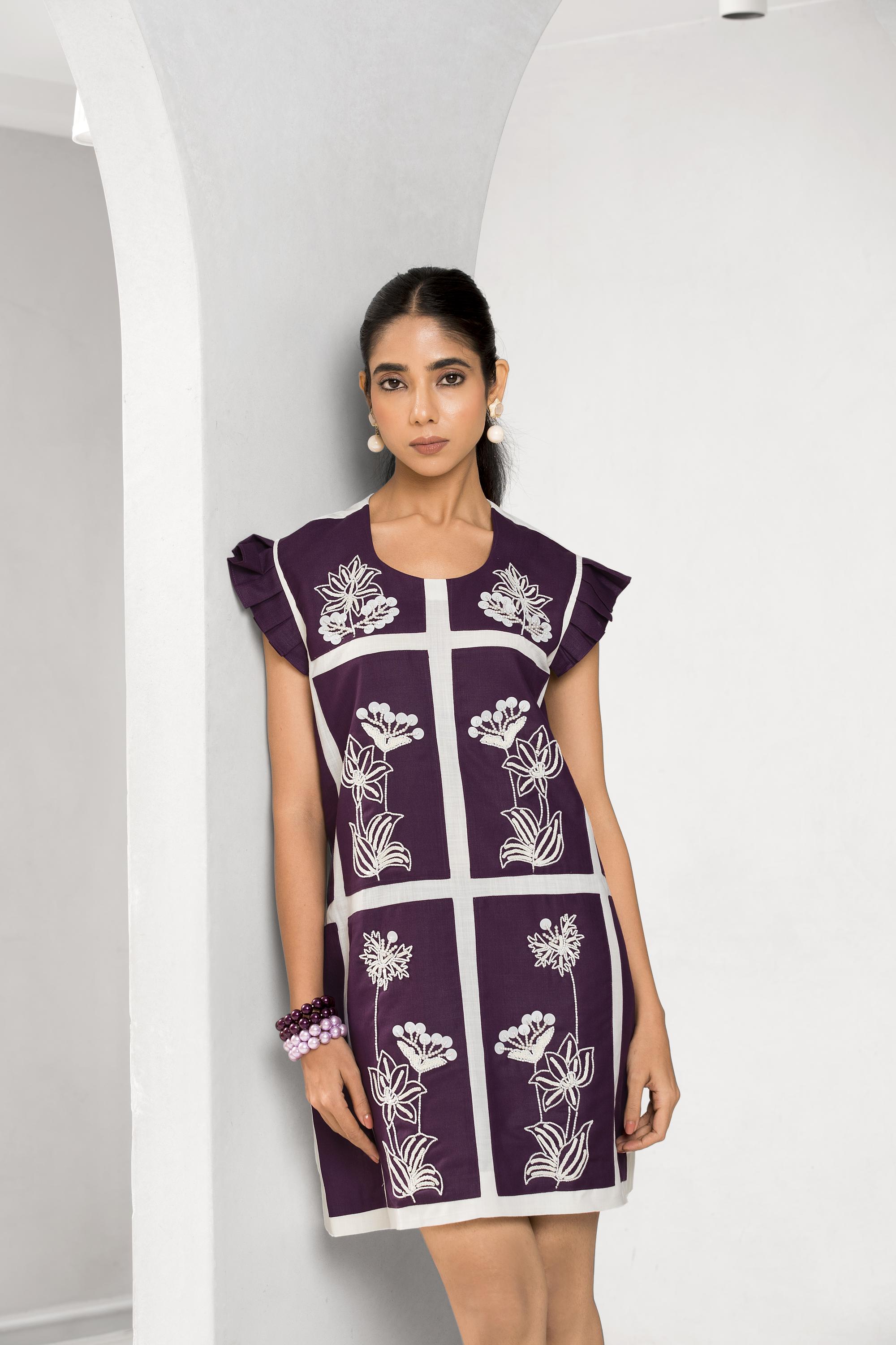 Plum Paradise Short Dress