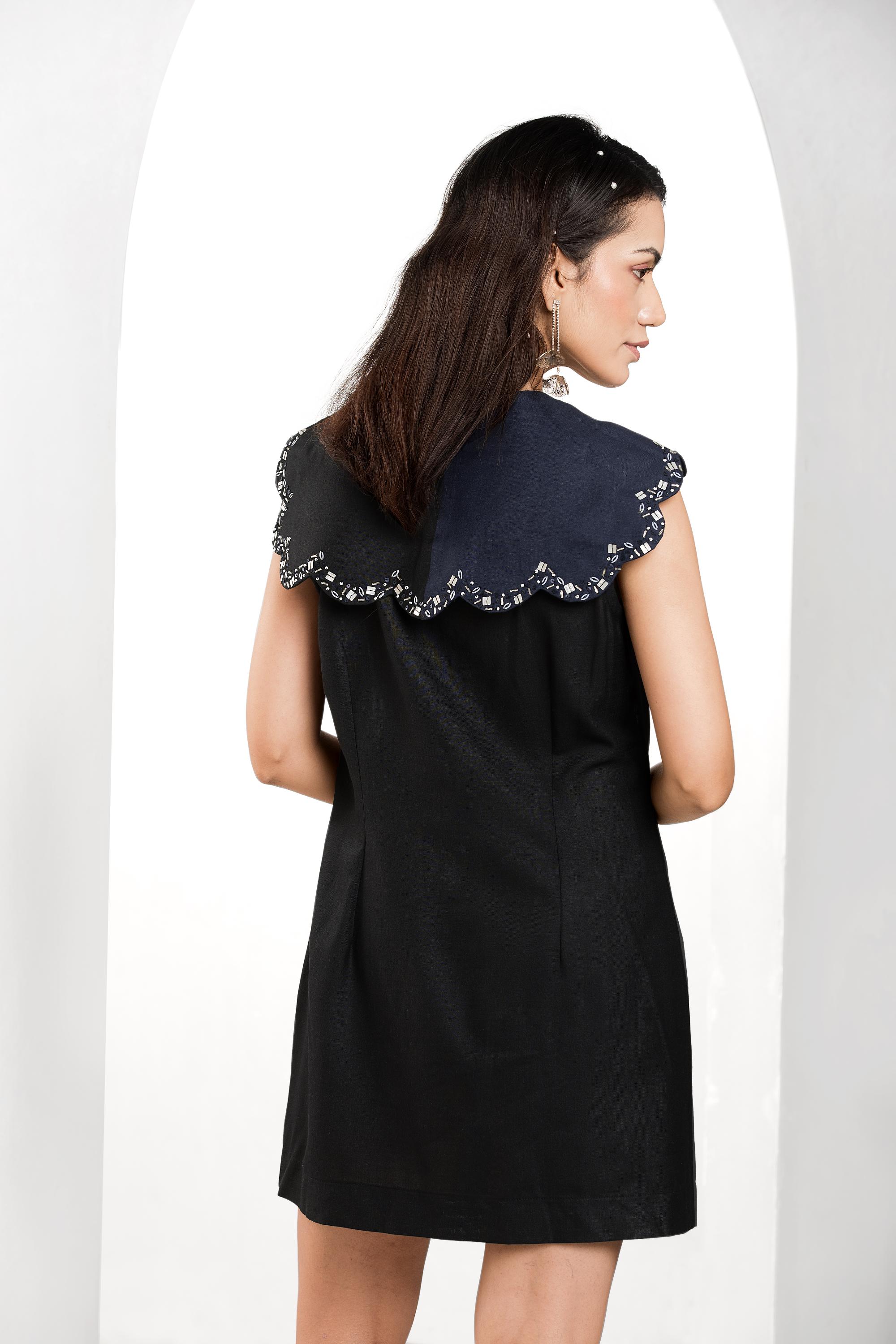 Emerald Scallop Dress