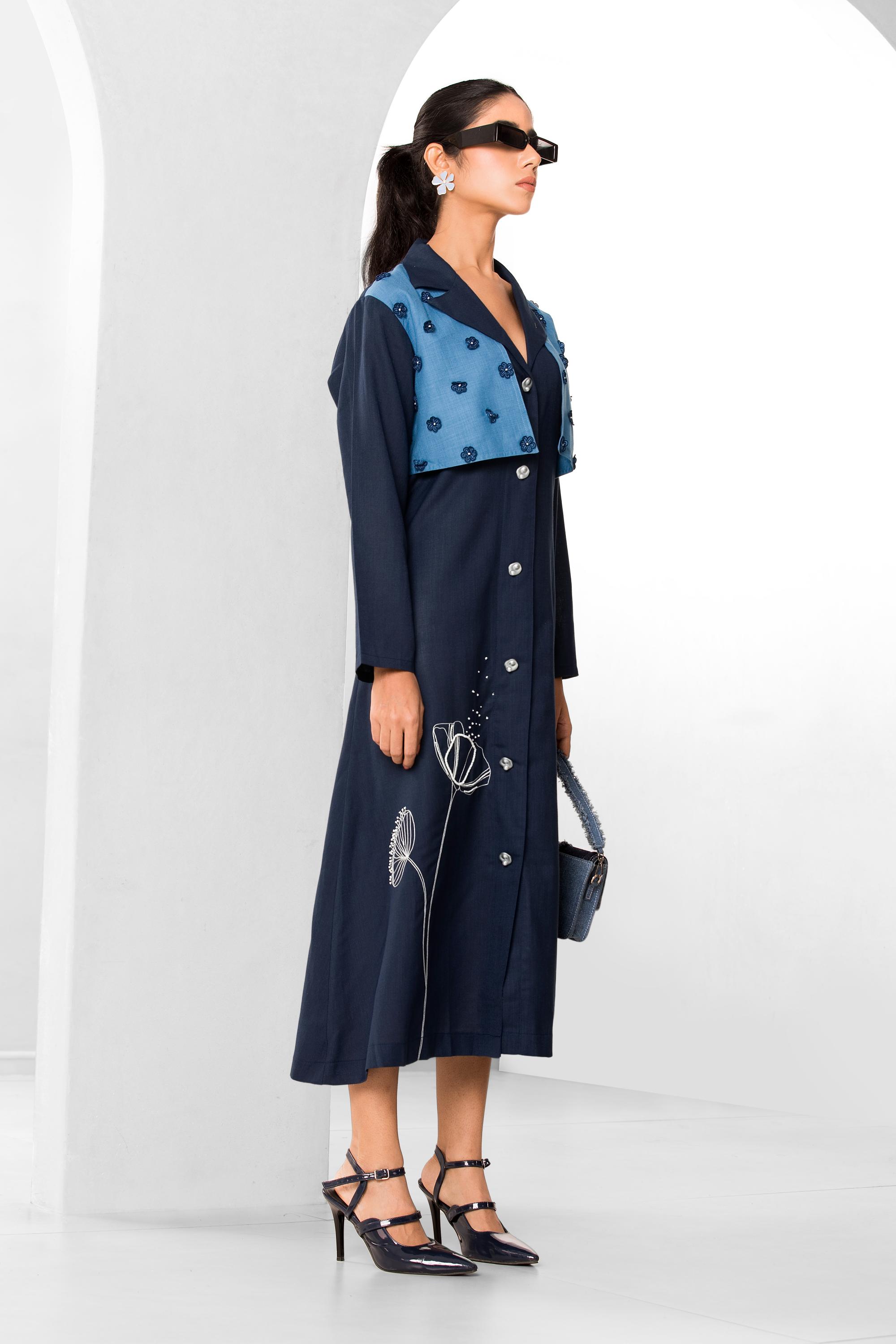 Tufts Blue Coat Dress
