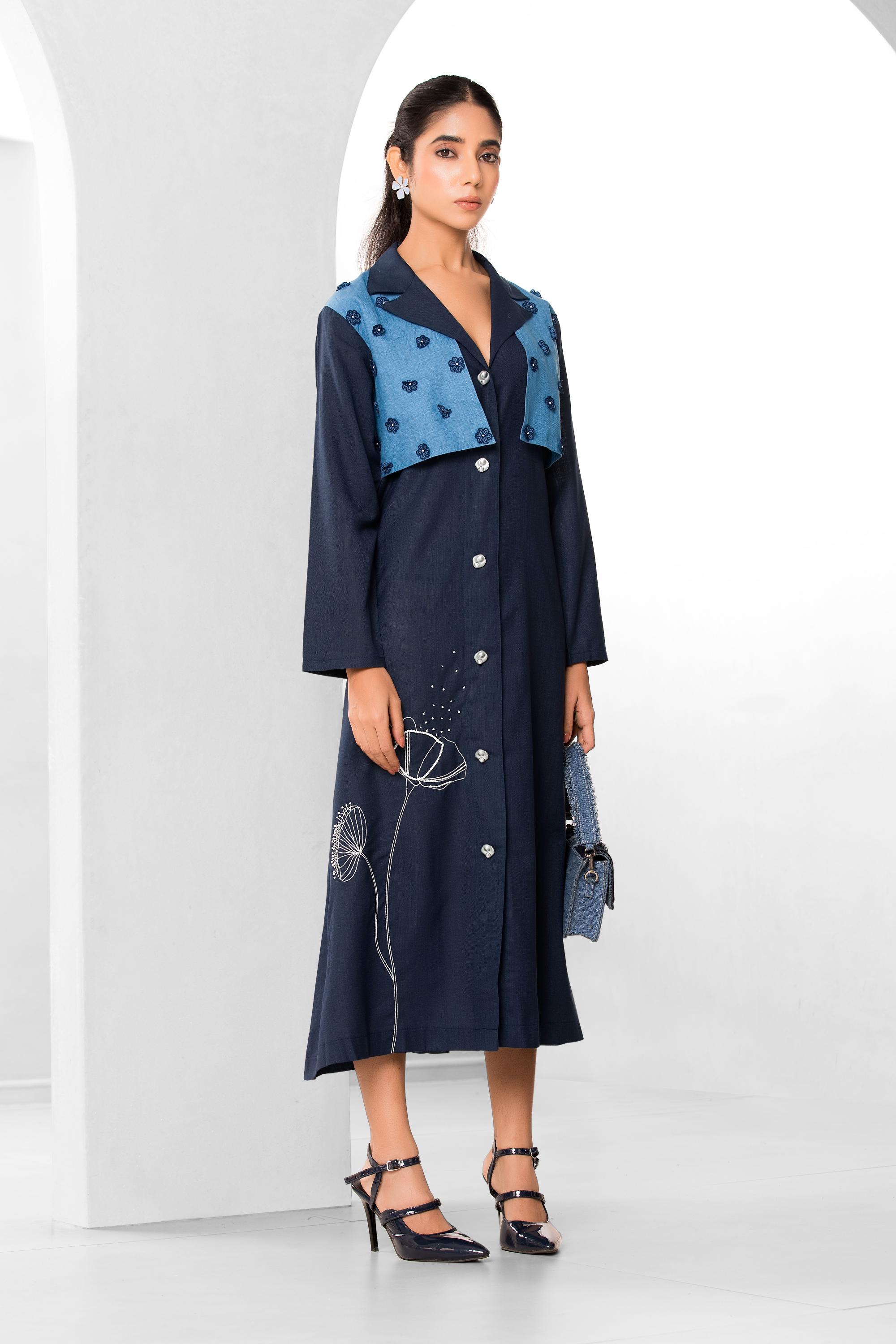 Tufts Blue Coat Dress