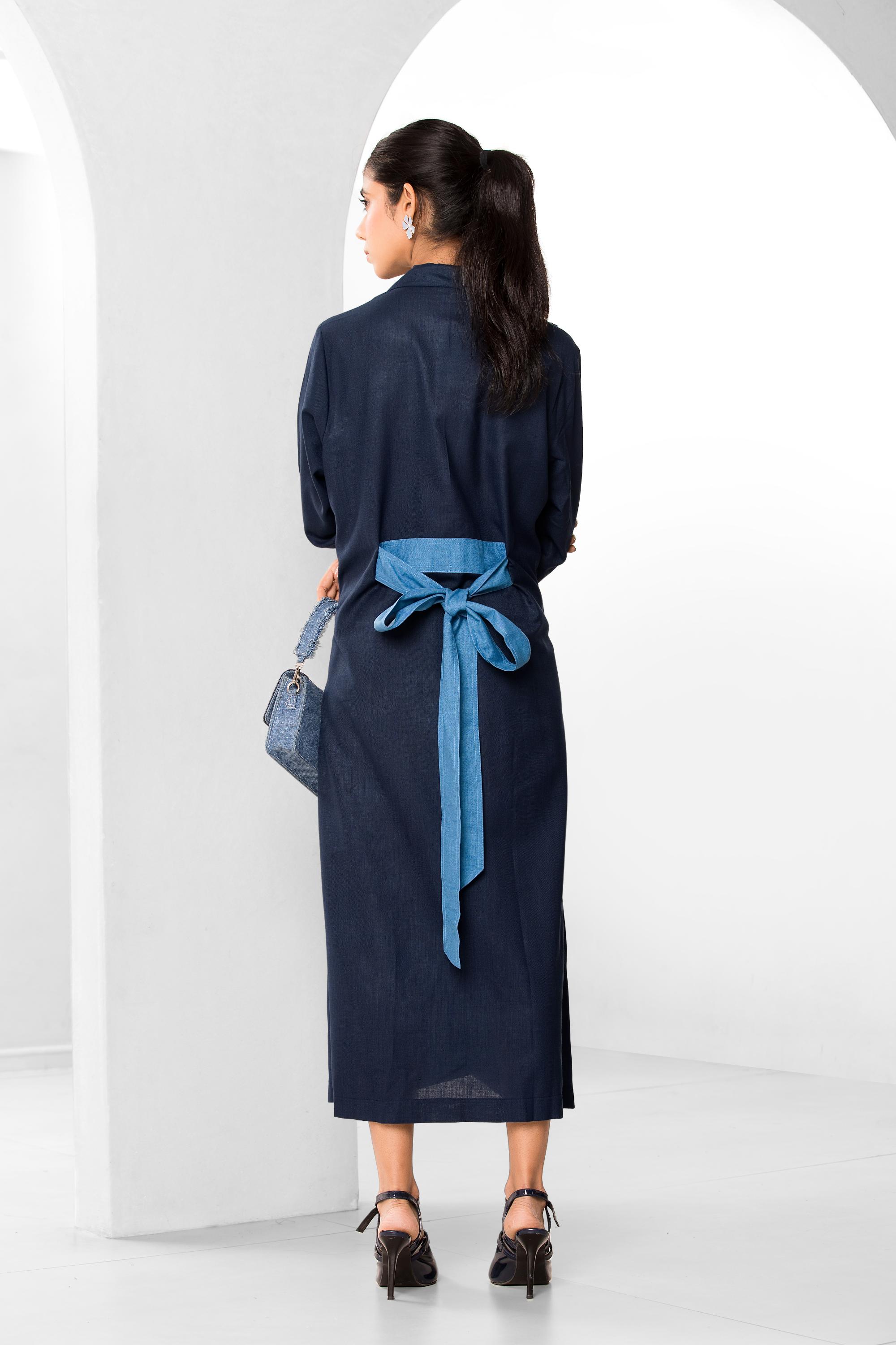 Tufts Blue Coat Dress