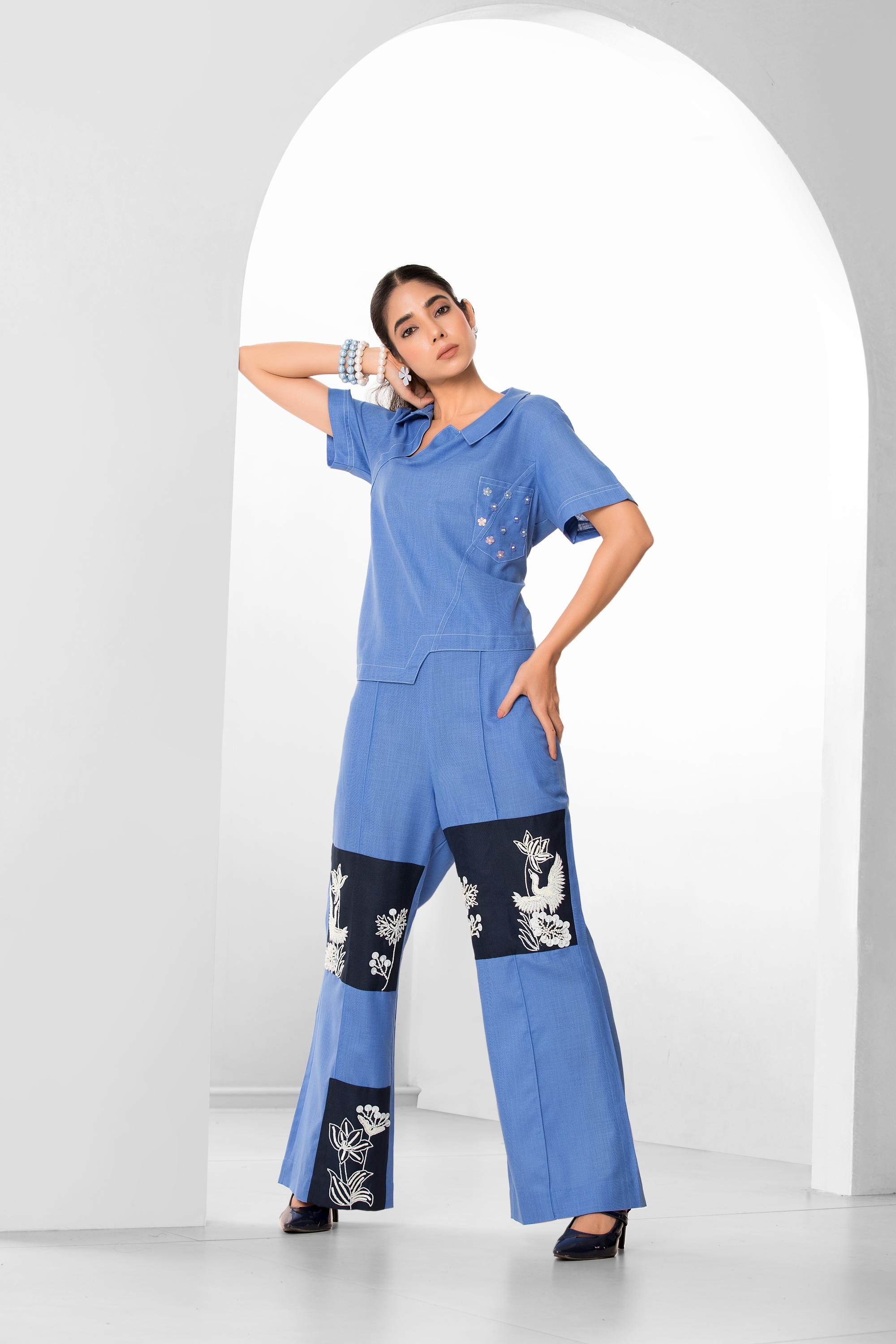 Tufts Blue Coord Set