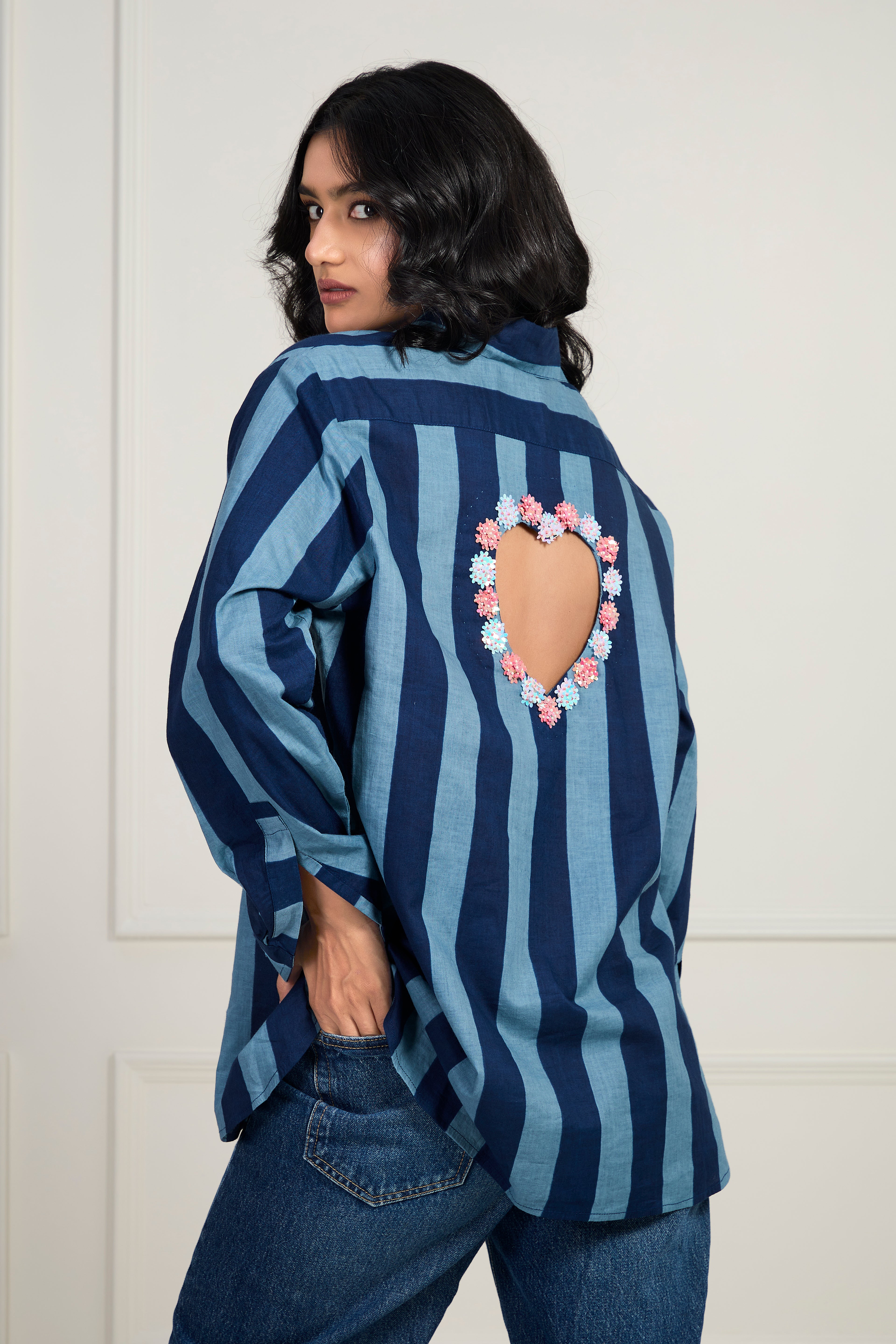 Lil Heart Shirt - Classic Blues