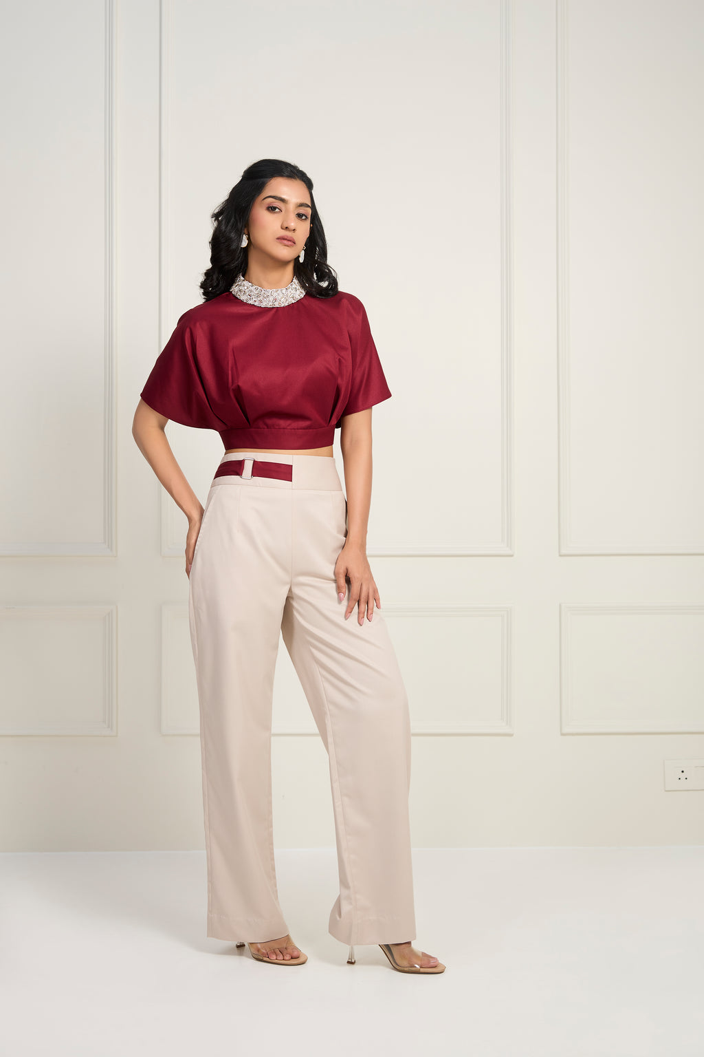 Cherry & Ivory Set - Cherry colour