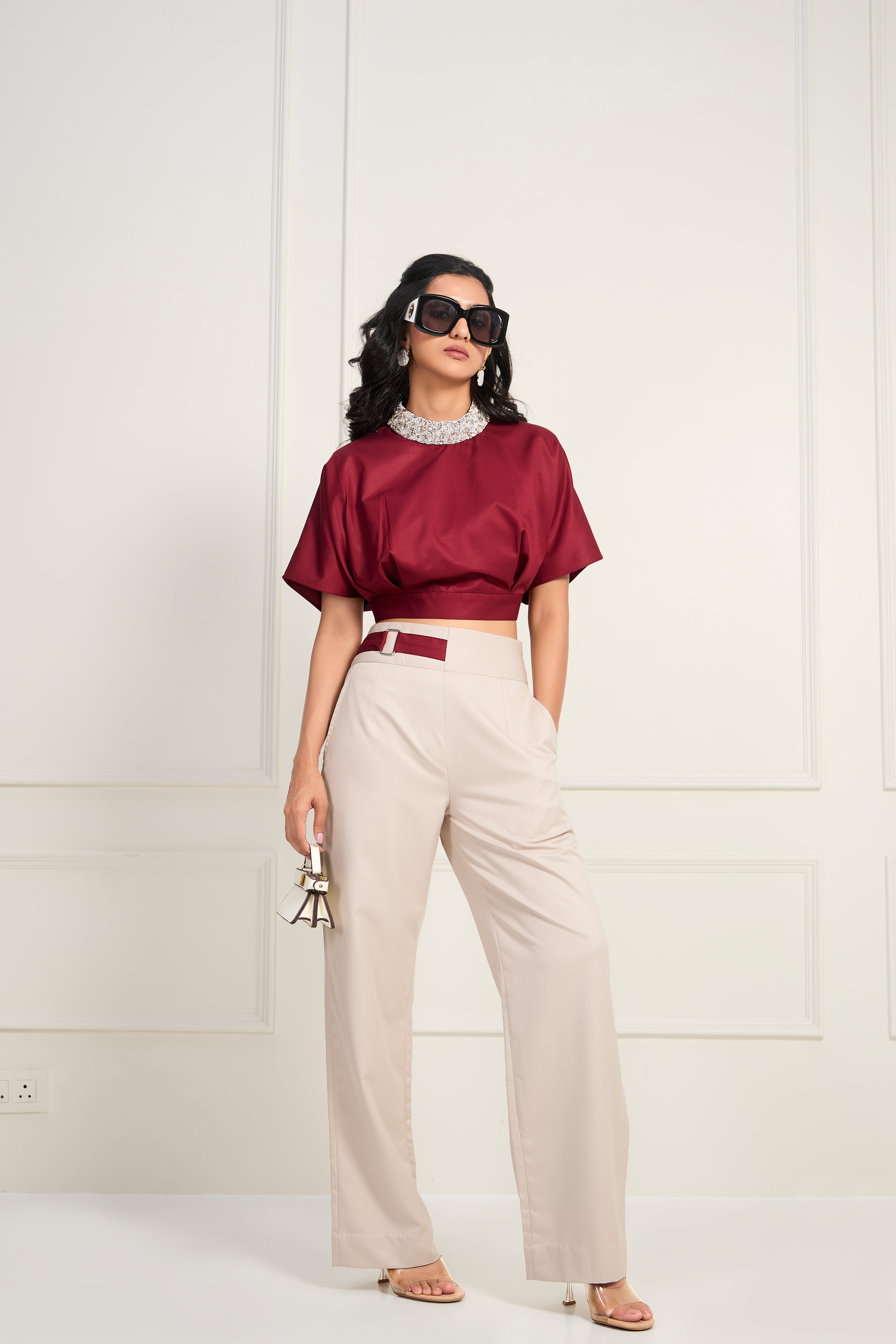 Cherry & Ivory Set - Cherry colour