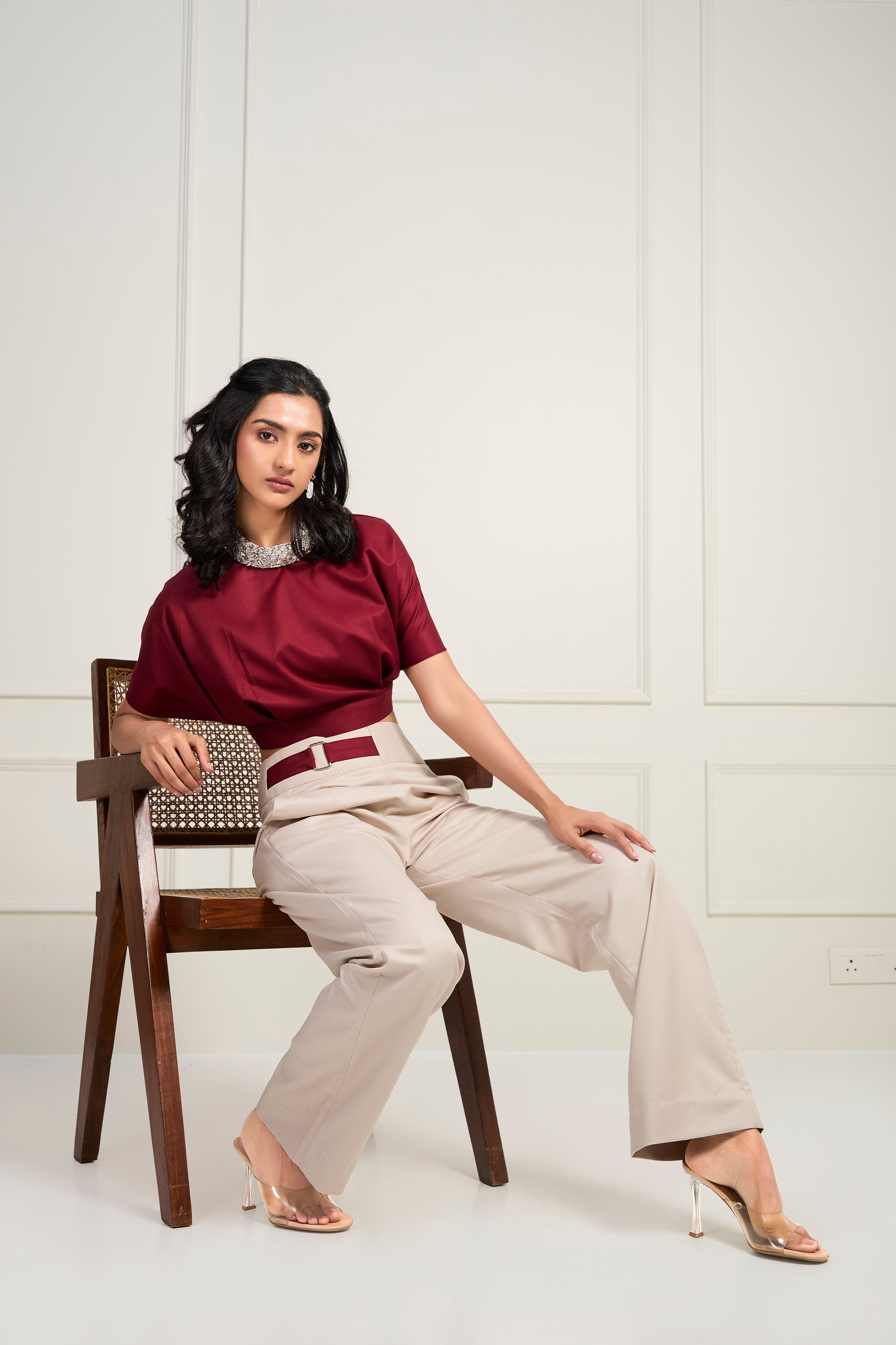 Cherry & Ivory Set - Cherry colour