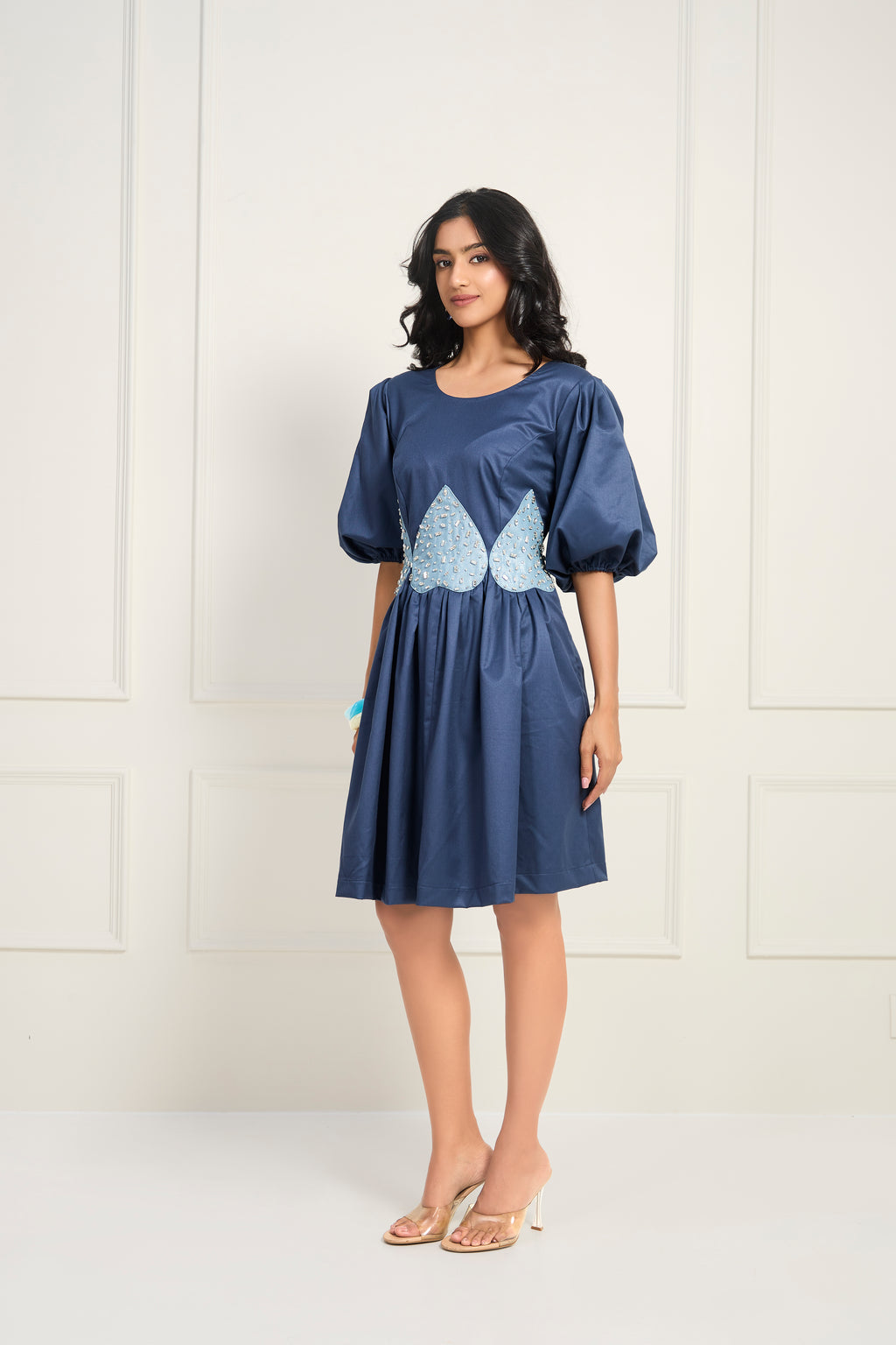 Blue Belle Dress - Denim Blue
