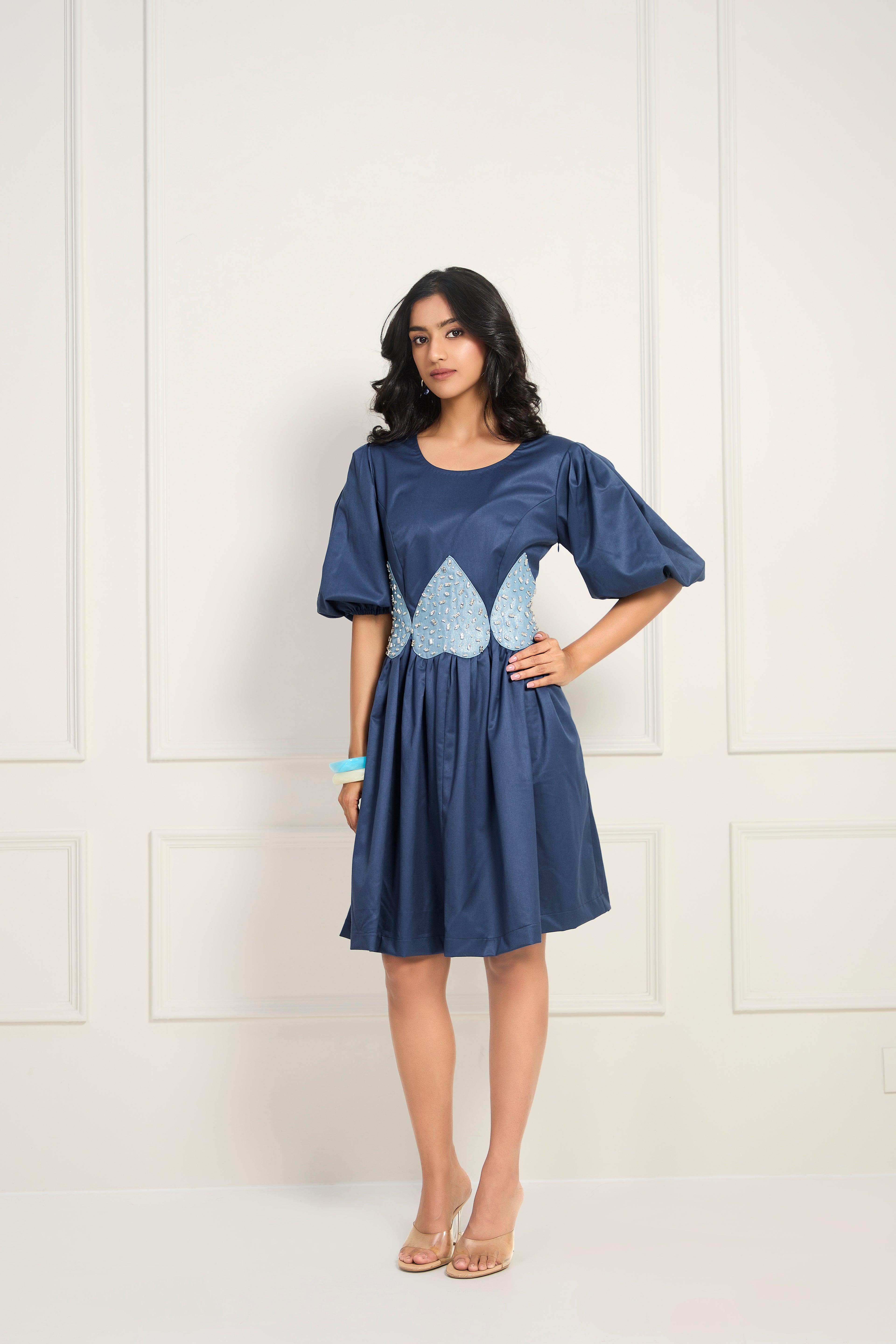 Blue Belle Dress - Denim Blue