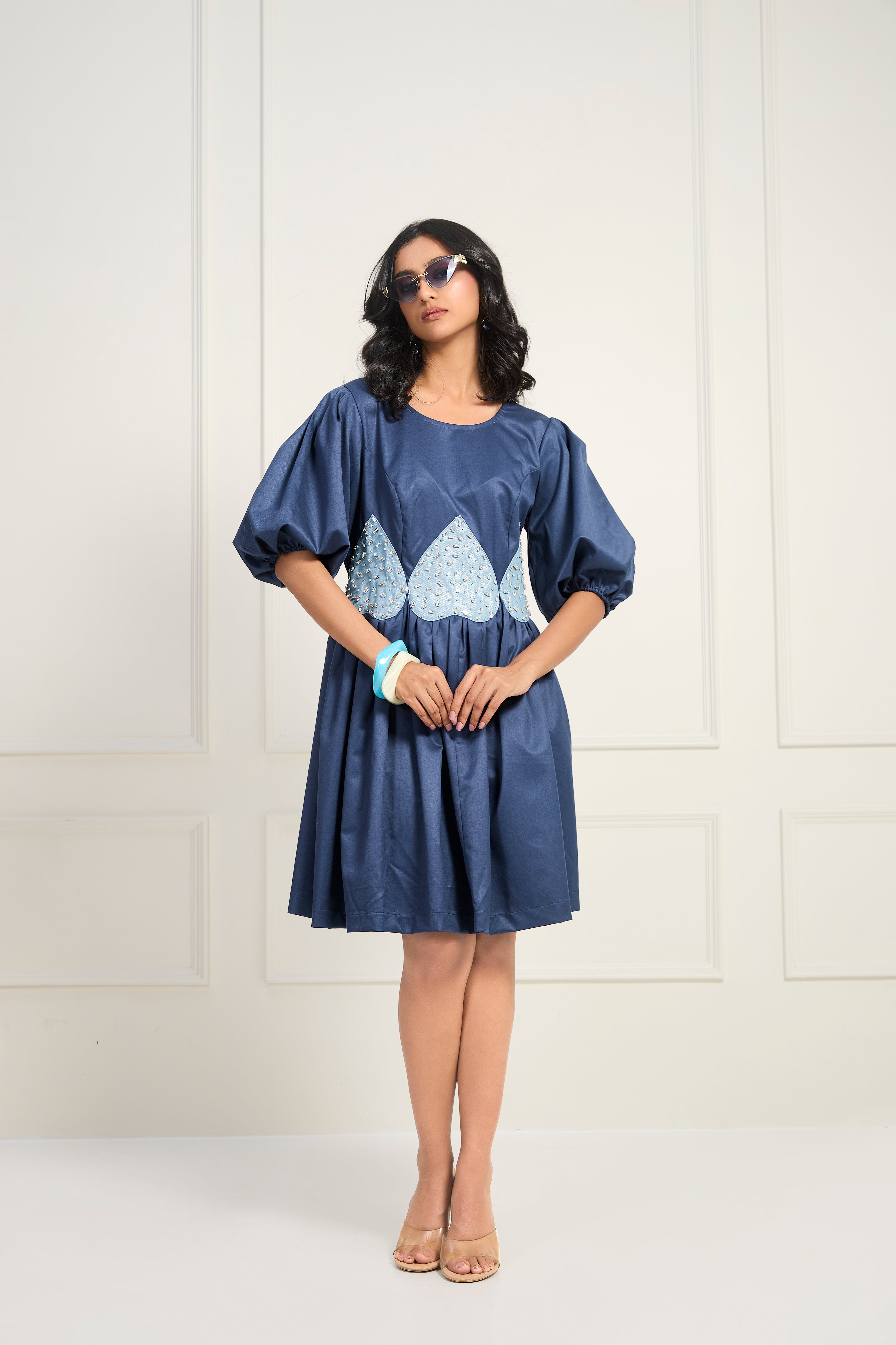 Blue Belle Dress - Denim Blue