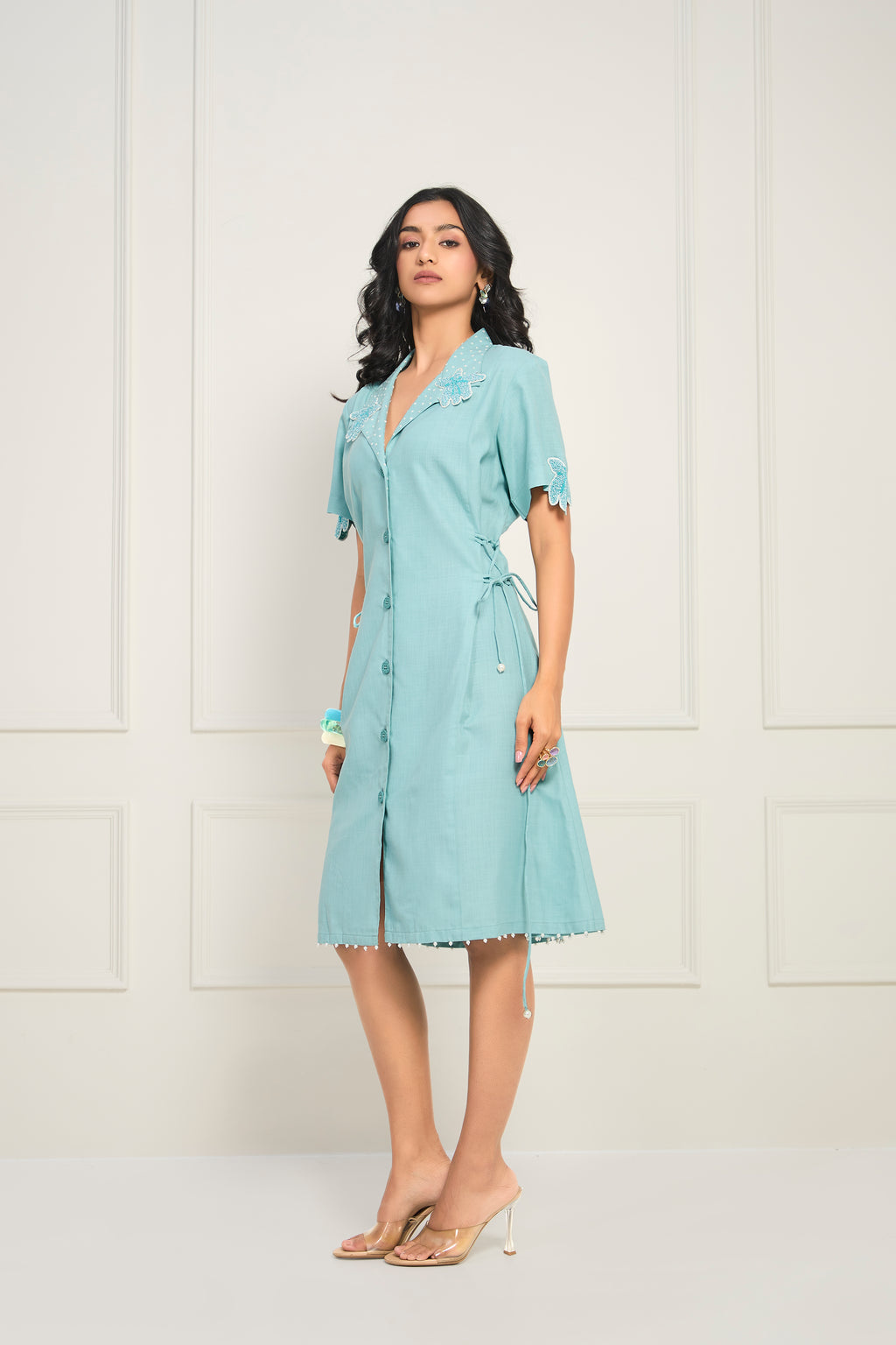 Elara Dress - Powder Blue