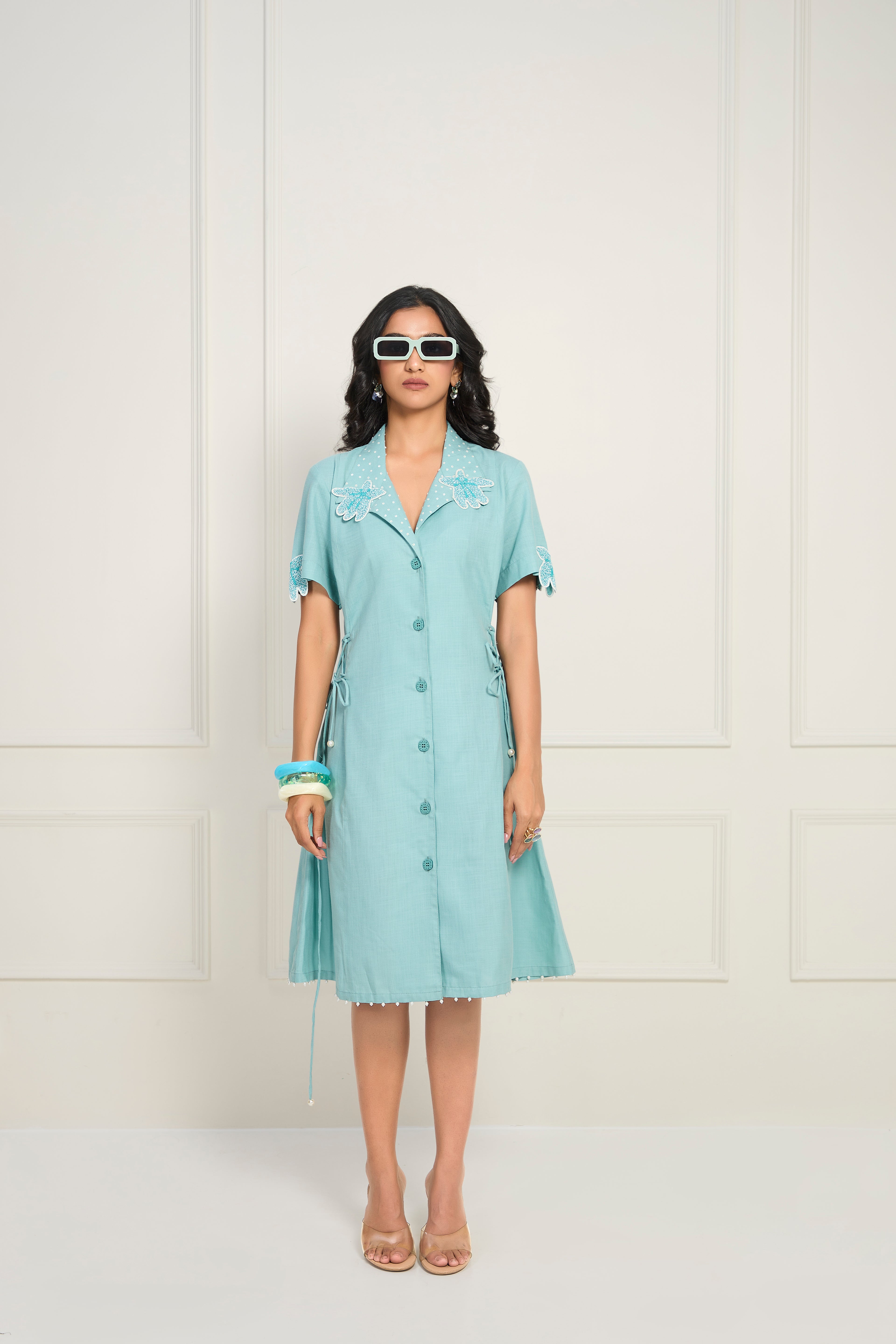 Elara Dress - Powder Blue