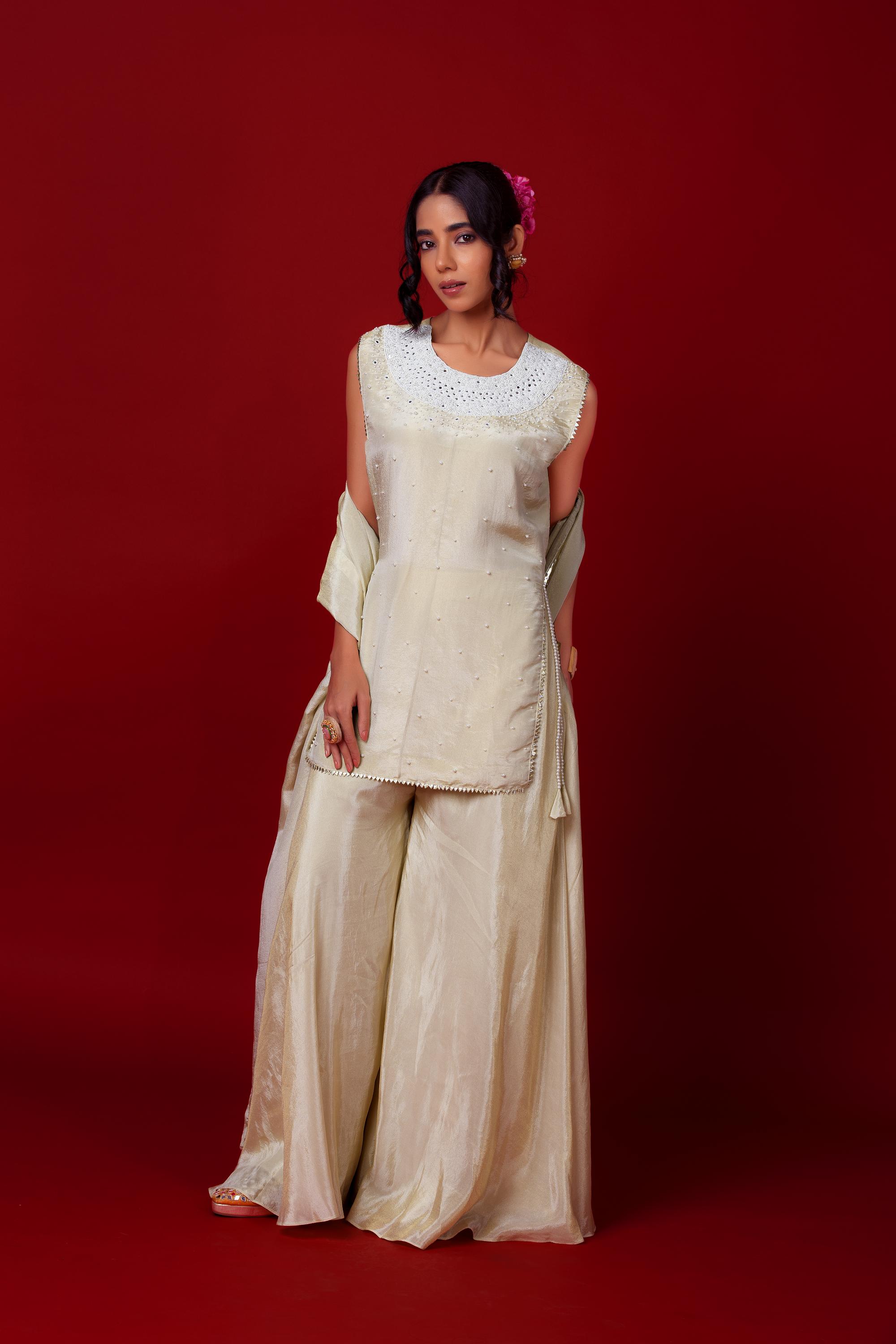 Ivory Sharara Set