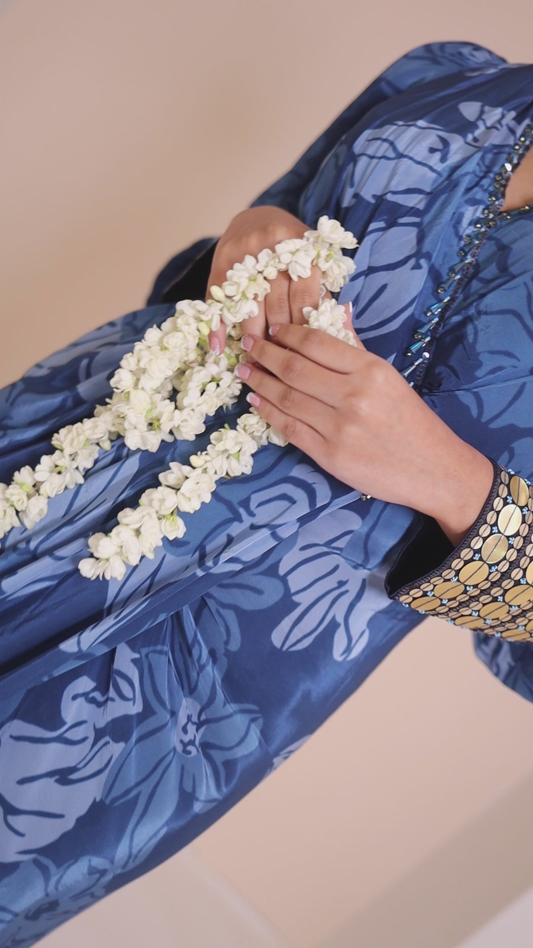 Celtic Cuffed Blue Dress